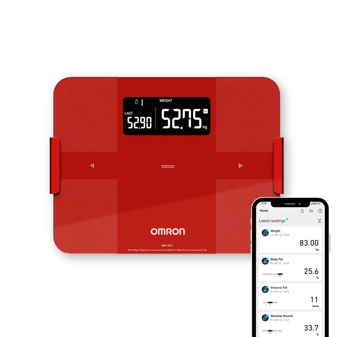 健康管理・計測計 OMRON HBF-255T Omron HBF 255T Bluetooth Enabled Digital Full Body Composition